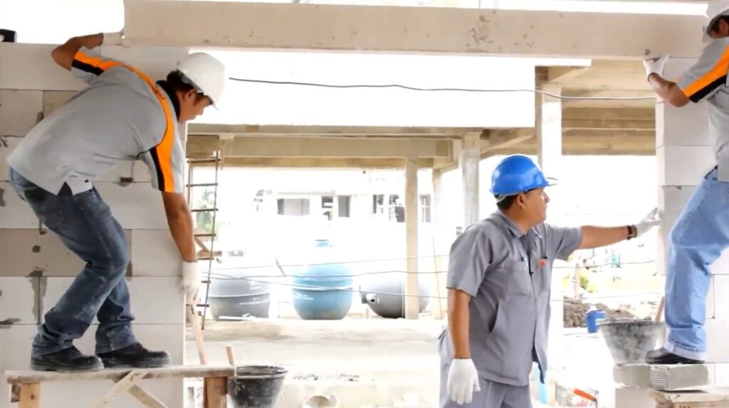 การใช้งาน คานทับหลังสำเร็จ Lintel