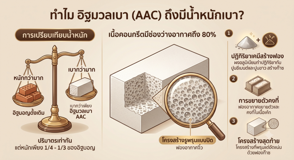 อิฐมวลเบา เบาจริงไหม