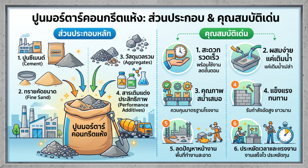 ปูนคอนกรีตแห้ง